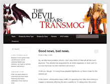 Tablet Screenshot of devilwearstransmog.com